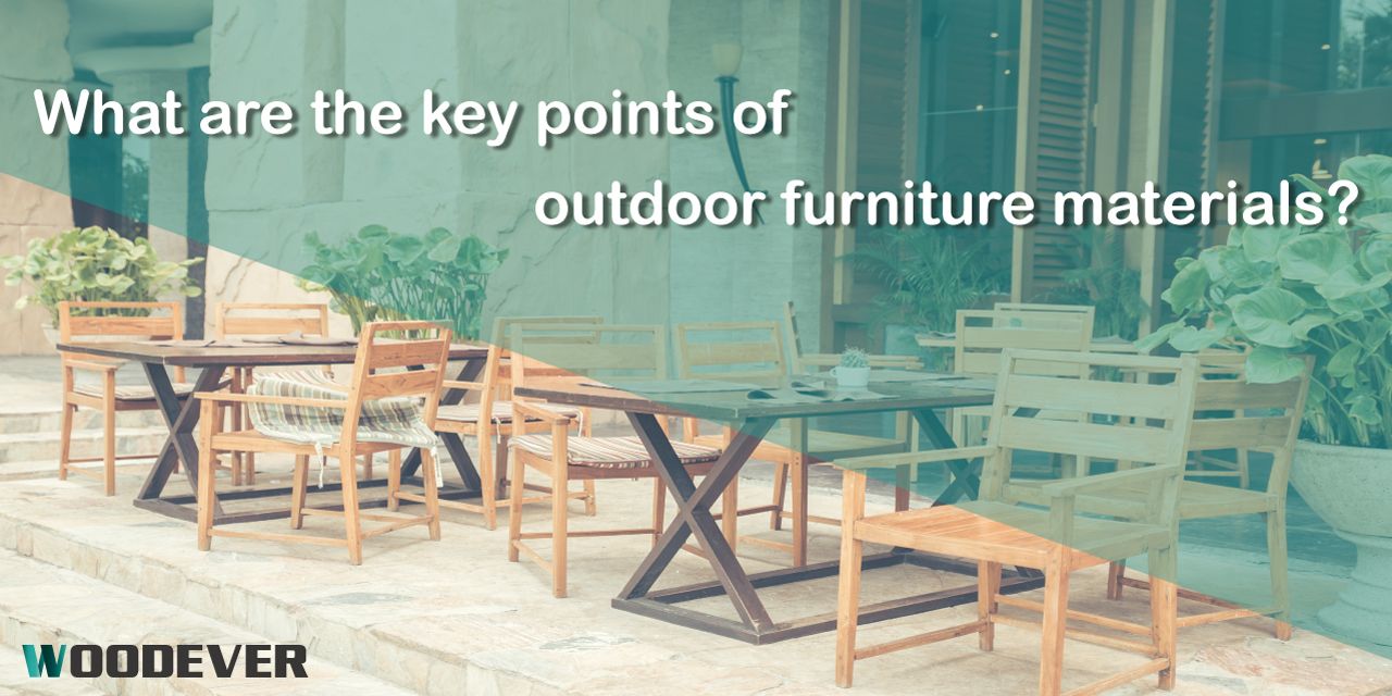 WOODEVER Outdoor-Möbel bestehen aus Massivholz