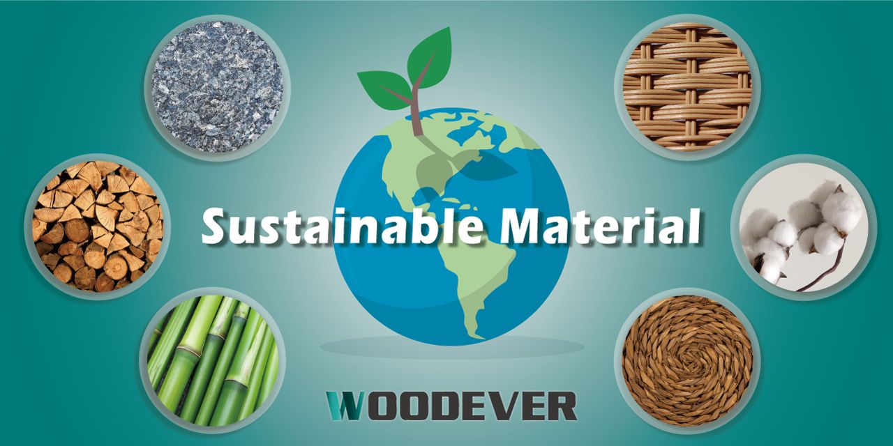 WOODEVER أثاث خارجي يوفر مواد خام مستدامة لتصنيع الأثاث ويقدم المزيد من الخيارات للعملاء رداً على الاتجاه العالمي لحماية البيئة.